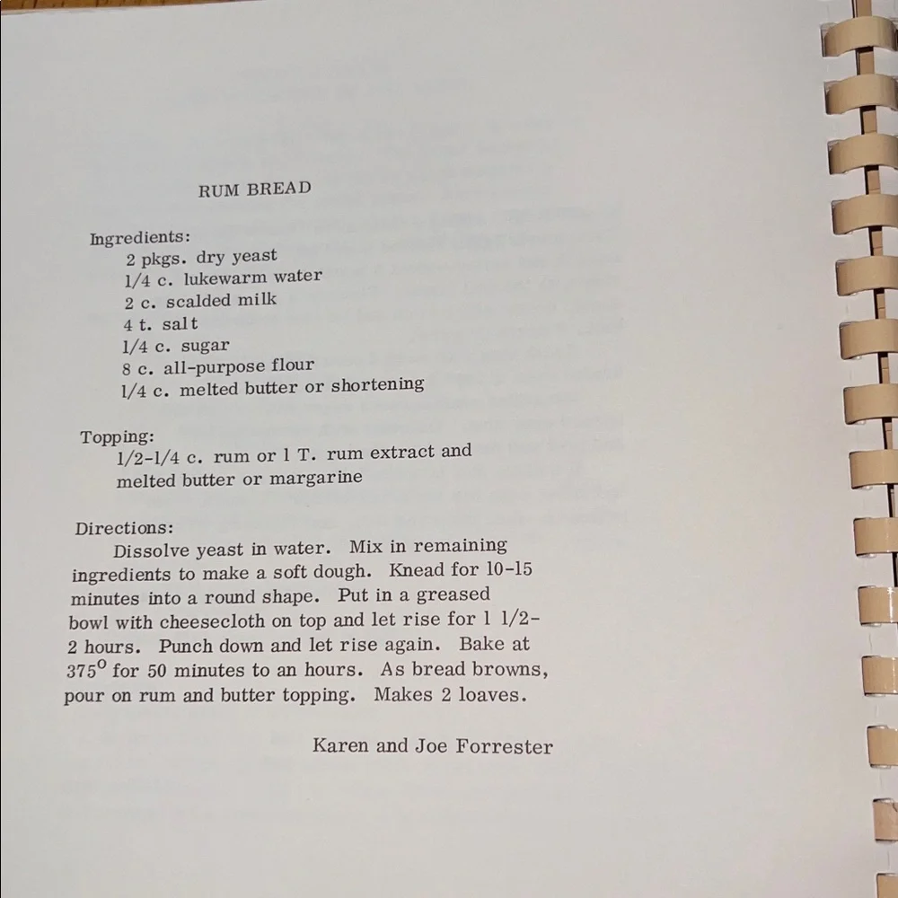 Vintage 'The Book of Bread' Cookbook 1975
